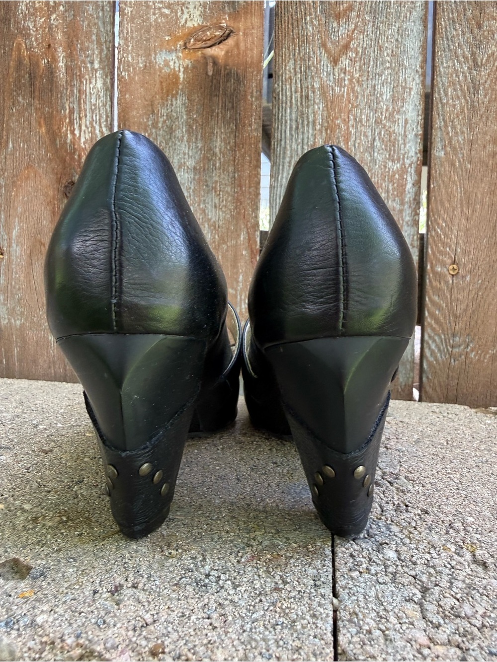 SERGIO TOMANI Women's Black Leather Mary Jane Block Heels Shoes Size 40 - Picture 8 of 15